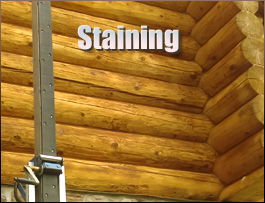  Middlebranch, Ohio Log Home Staining